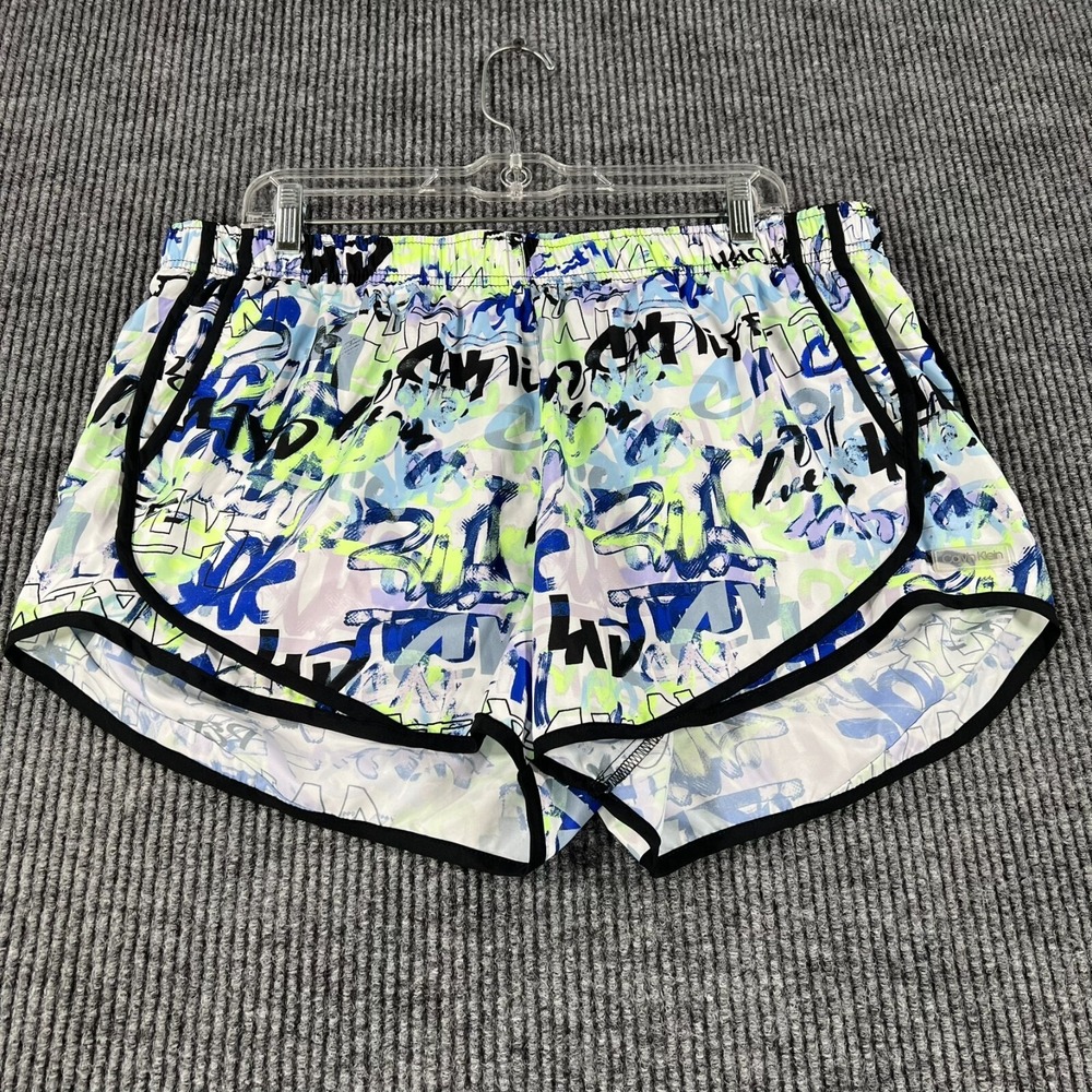 Calvin Klein Shorts Womens XL Extra Large Graphic Athletic Lined Pocket Sharp